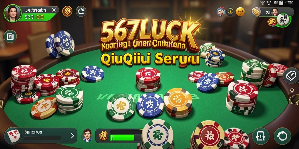 Tampilan gameplay menarik dalam 567LUCK yang menampilkan kartu QiuQiu.