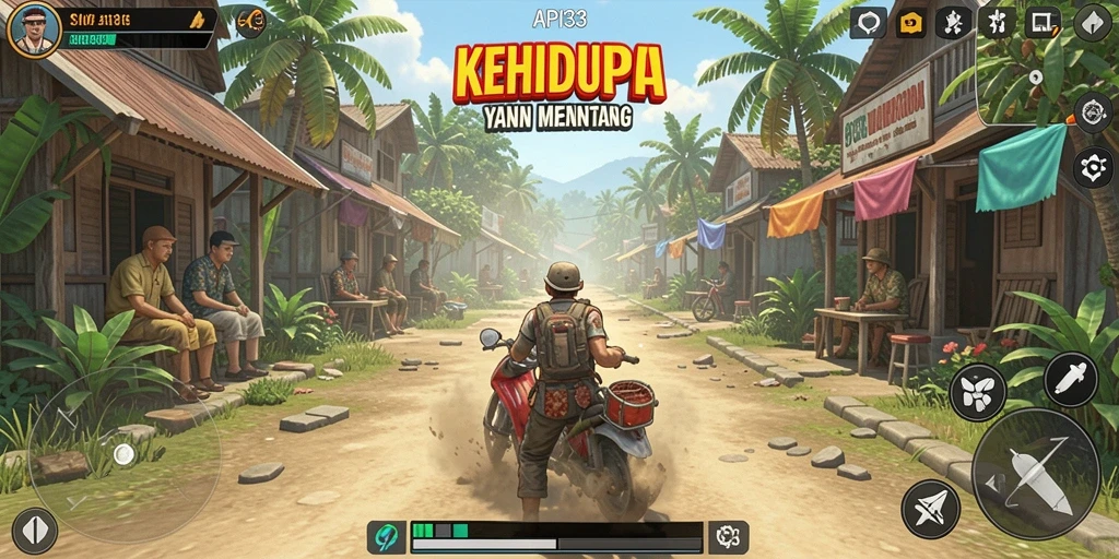 Screenshot menampilkan gameplay API33 dengan grafik simulasi yang menawan.