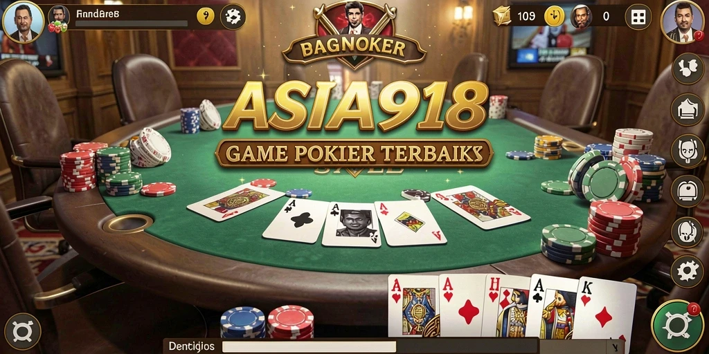 Tampilan gameplay Poker yang menarik dan luar biasa.