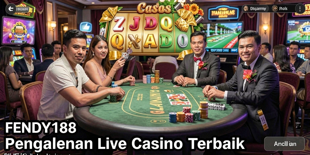 Tampilan gameplay FENDY188 yang menarik dan interaktif saat bermain Live Casino.