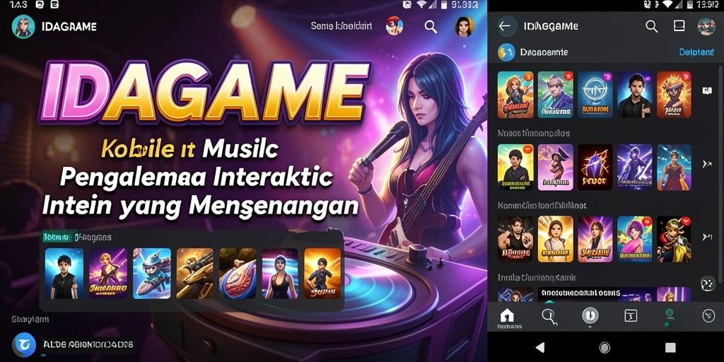 Tampilan gameplay IDAGAME yang interaktif dan penuh warna.