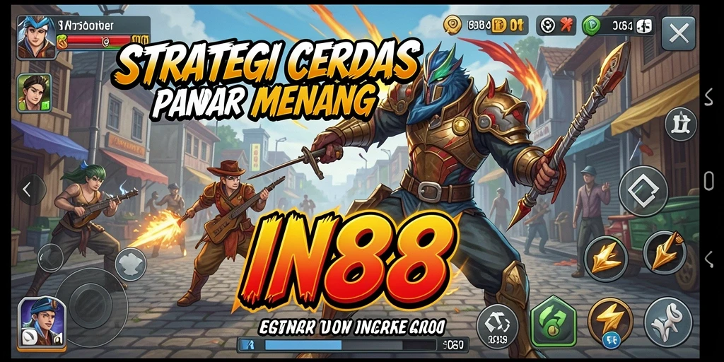 Screenshot gameplay IN88 menampilkan pertempuran strategi yang mendebarkan.
