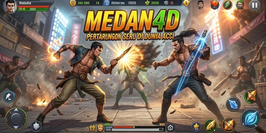 Screenshot gameplay MEDAN4D yang menunjukkan pertarungan seru.