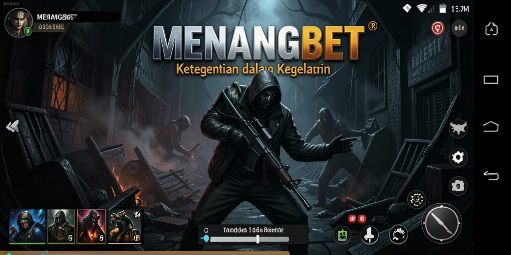 Tangkapan layar gameplay <strong>MENANGBET</strong> menampilkan suasana menegangkan di ruang yang gelap.