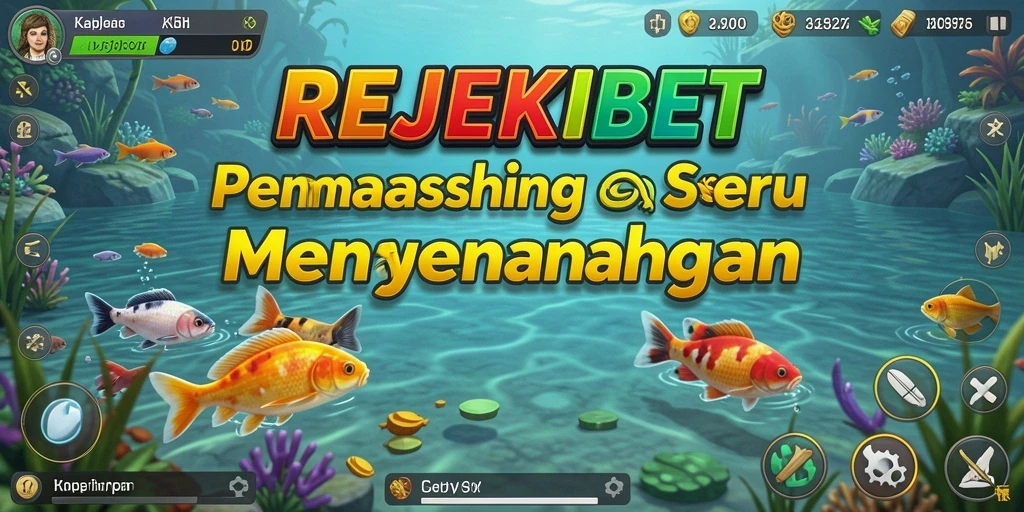 Screenshot menunjukkan gameplay seru dalam permainan memancing.