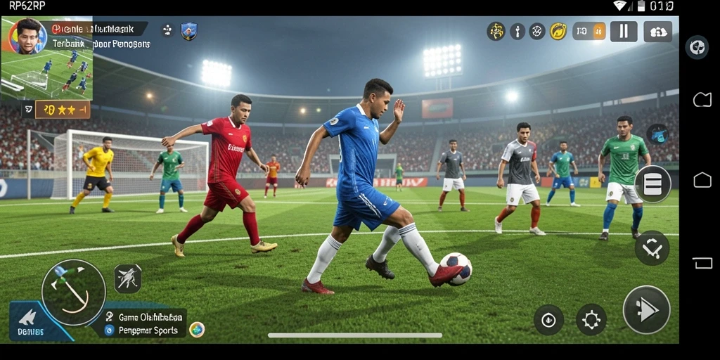 Gameplay RP62RP menunjukkan aksi seru dalam pertandingan olahraga.