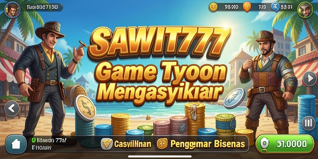 Menampilkan gameplay mendetail game Tycoon SAWIT777 yang seru dan menantang.