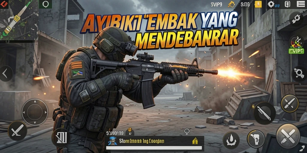 Tampilan gameplay SVIP9 yang mendebarkan dan penuh aksi TPS.